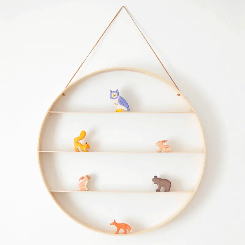 DIY Circle Wood Shelf